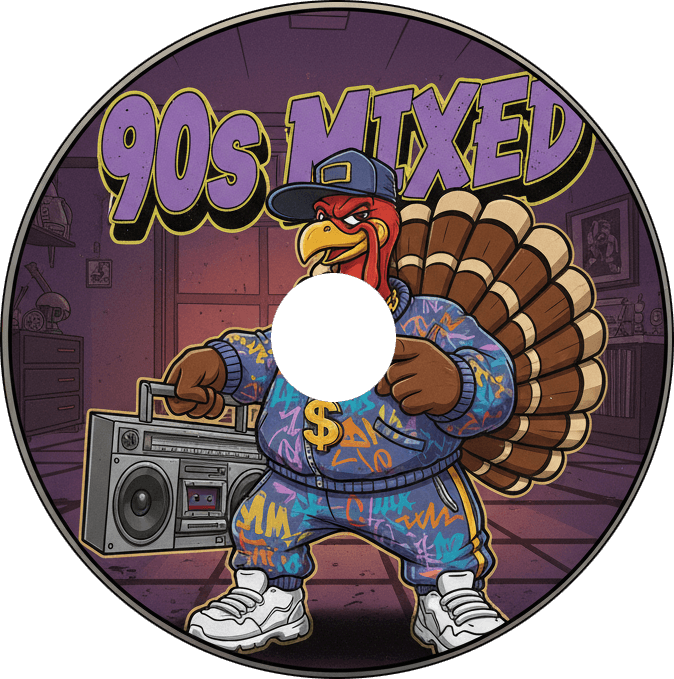 Halloween Pumpkin 90s Mixed Radio Logo